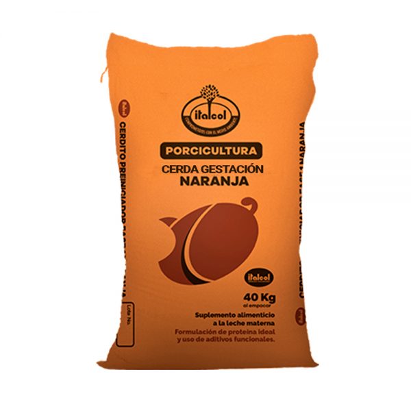 Cerda Gestación Naranja harina 40 kg