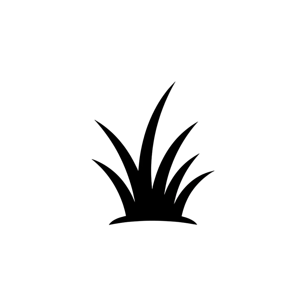 Make a black icon of a grass