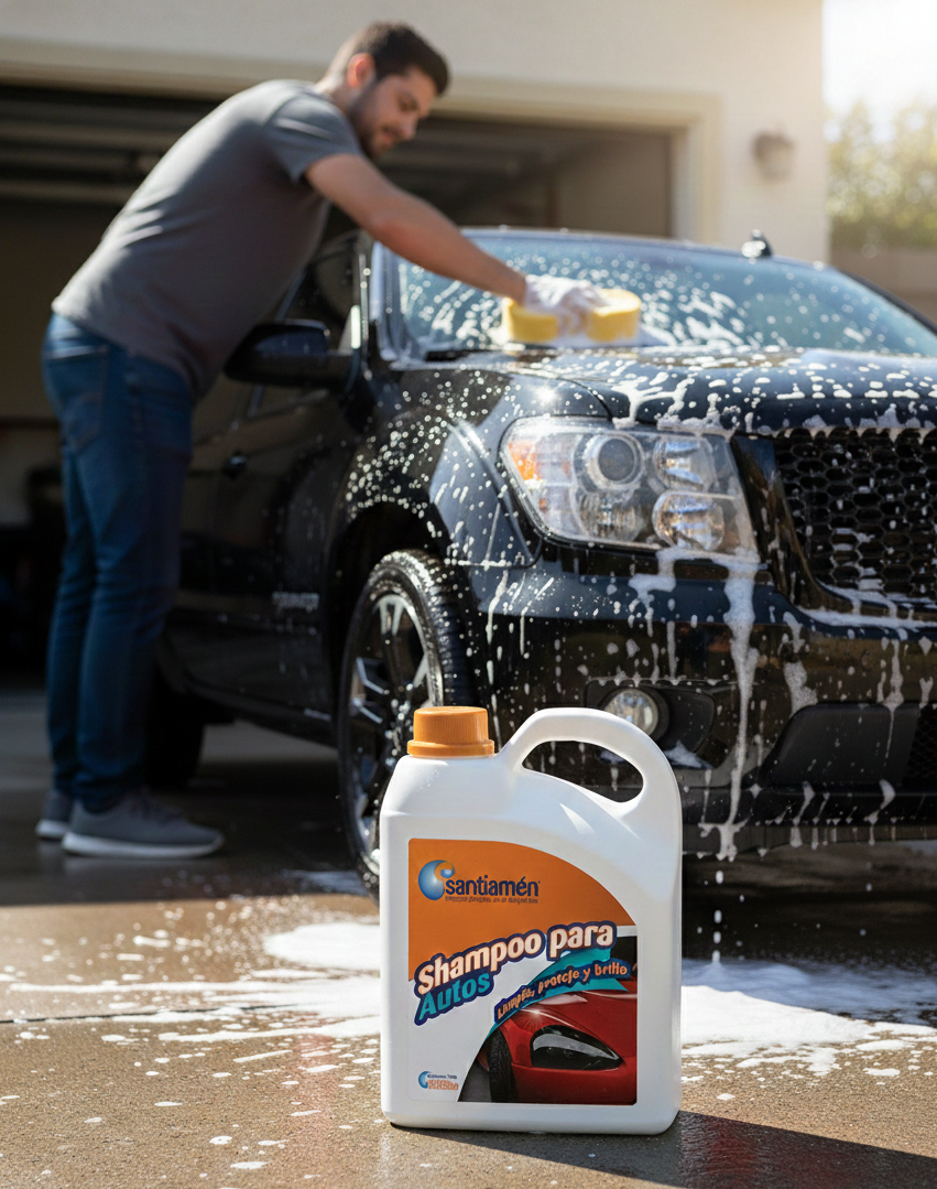 Shampoo autos Santiamén